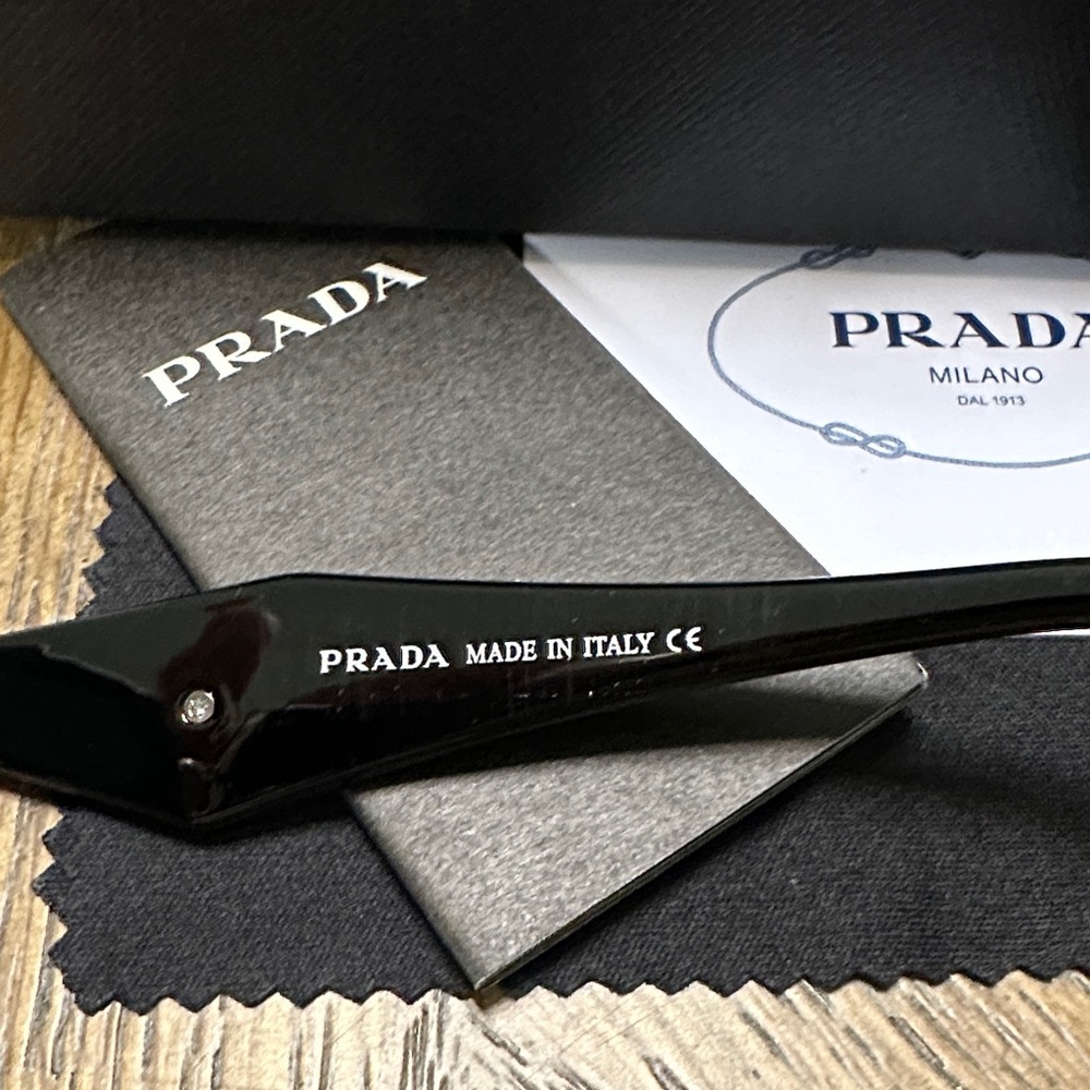 Prada Gold and Black Sunglasses - Picture 7 of 7